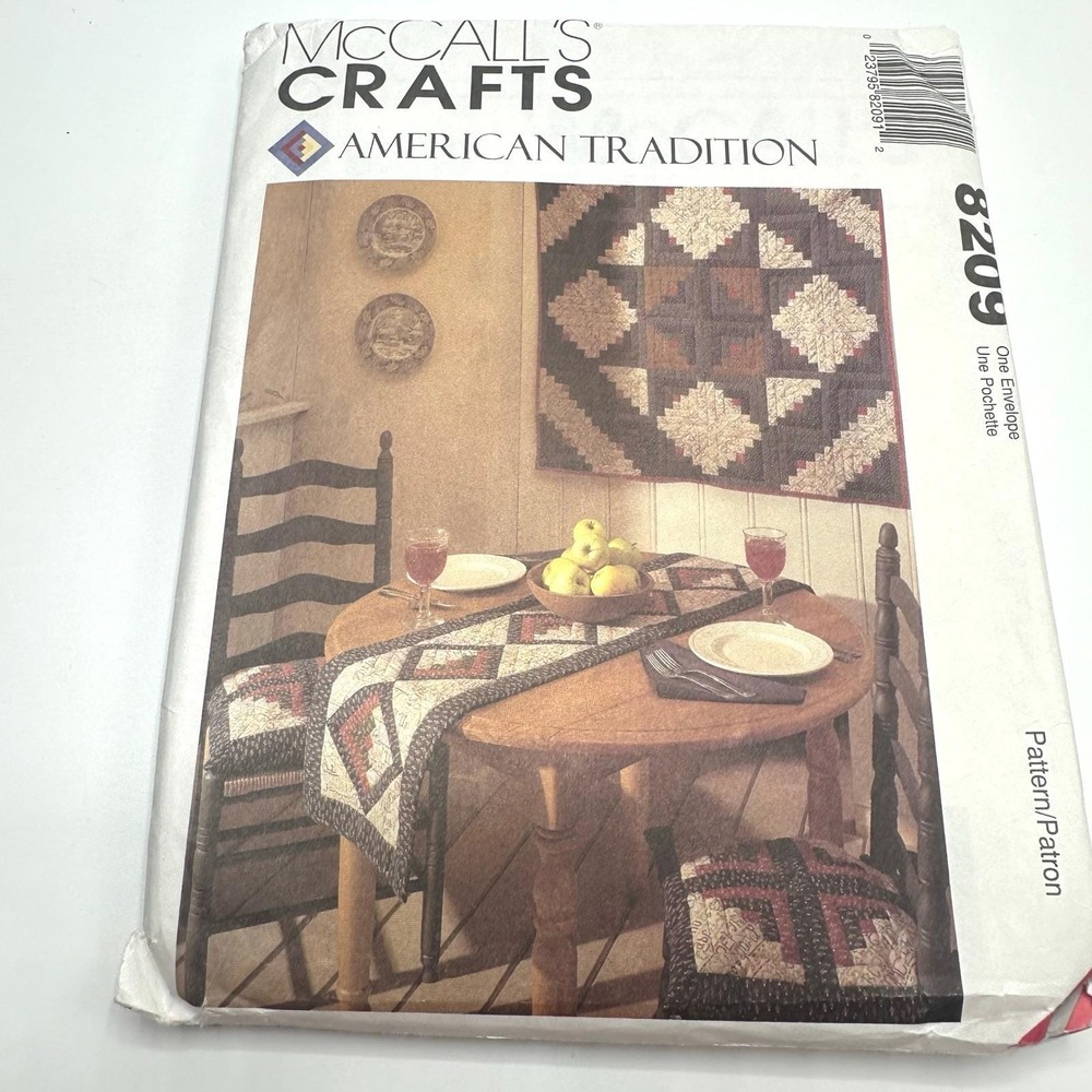 McCall's Crafts Sewing Pattern 8209 American Tradition Uncut Factory Folded